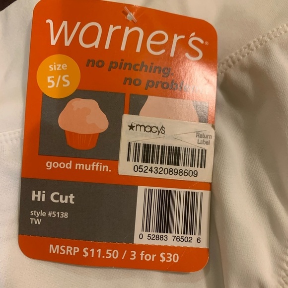 No Pinching No Problems Dig-Free Comfort Waist Microfiber Hi-Cut 5138 size 5/s - Picture 3 of 3